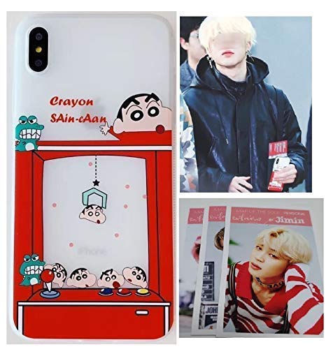BTS Jimin Phone Case + 1 Protective Film + Photocard, Compatible